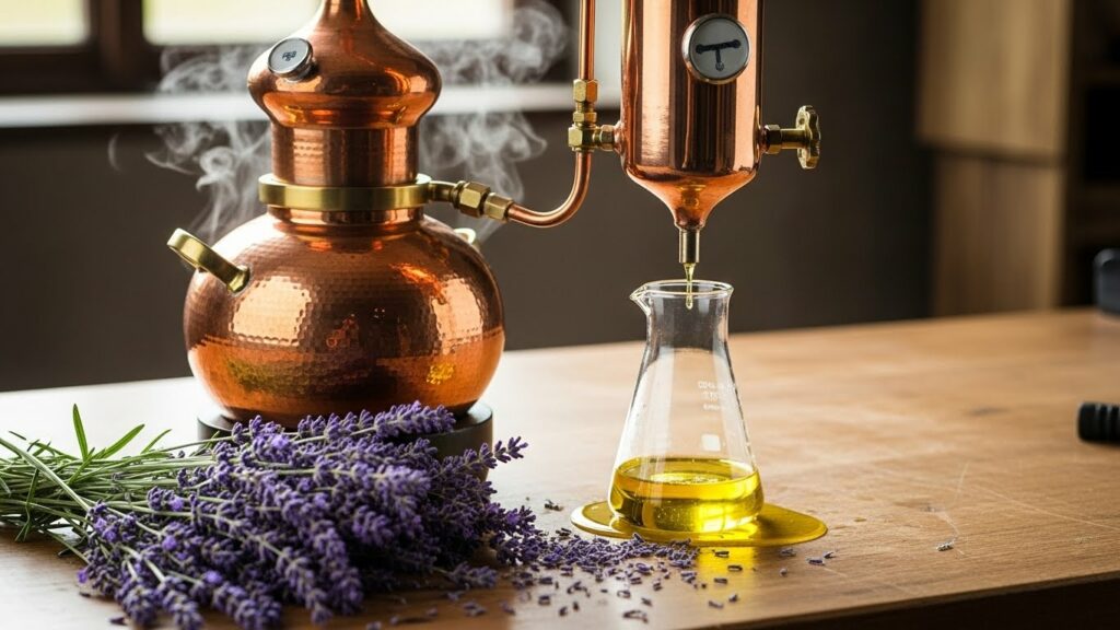 Lavender is made by steam distillation