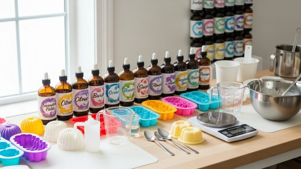 Scenting soap with fragrance oils