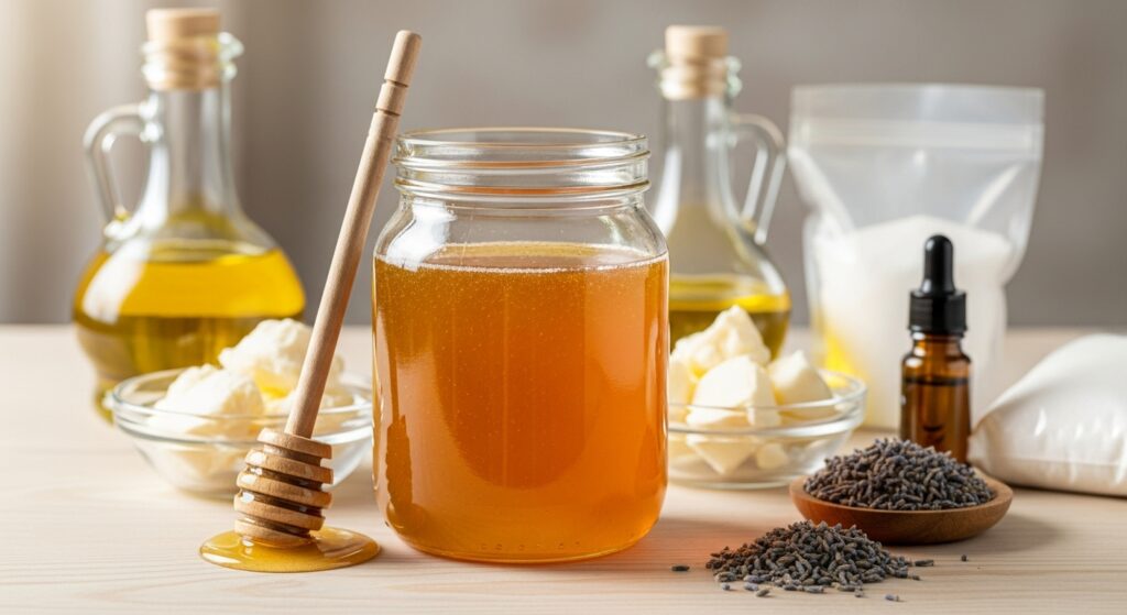 Adding diluted honey to cold process soap batter