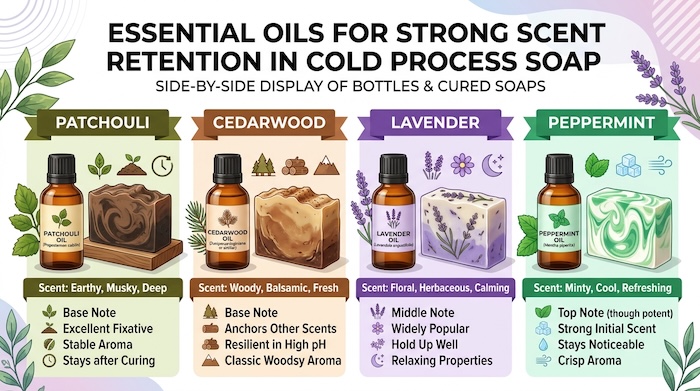 Essential oils that hold their scent in soap