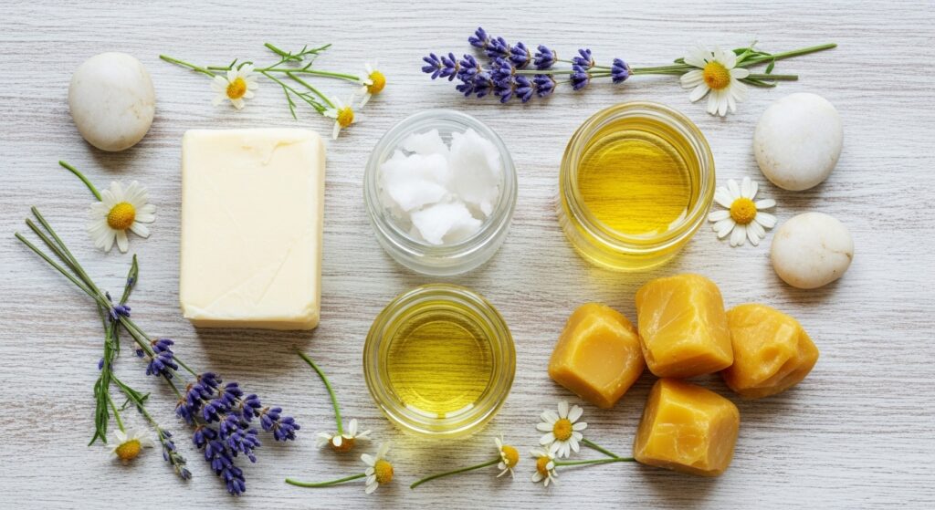 Homemade DIY baby lotion made with natural ingredients