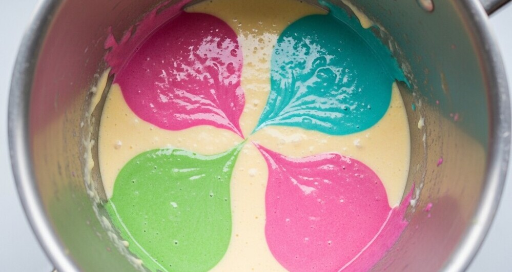 separating soap colors cold process